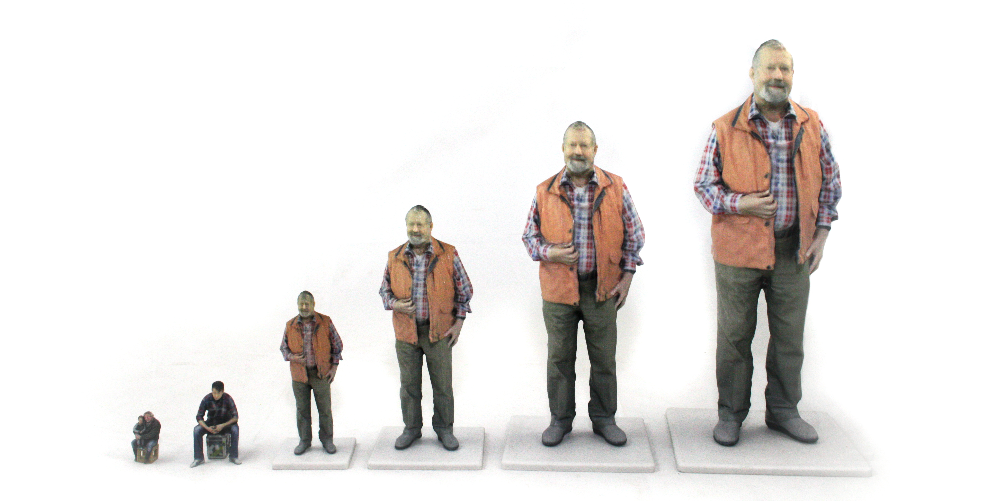 Die verschiedenen Größen der 3D-Figuren Unsere 3D-Figur Größen